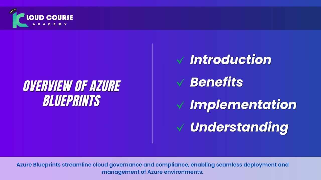 Overview of Azure Blueprints